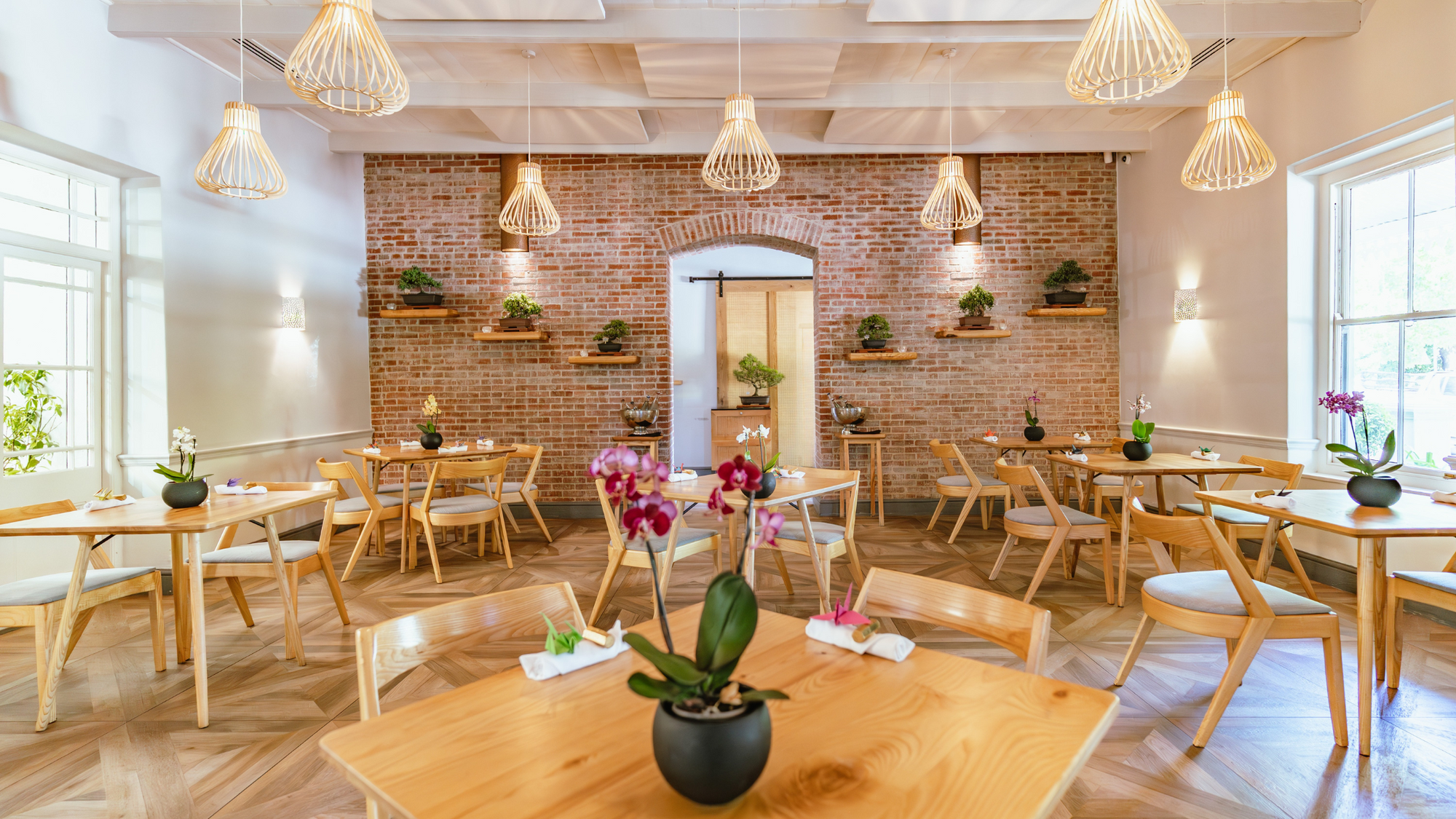 Woodbender Makuti Dining Chair at Oku Eatery 